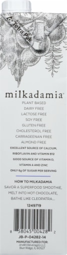 Milkadamia® Moo is Moot® Original Creamy Macadamia Milk Perspective: left