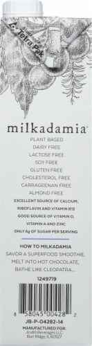 Milkadamia® Moo is Moot® Original Creamy Macadamia Milk Perspective: left