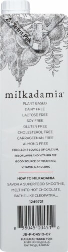 Milkadamia Unsweetened Vanilla Macadamia Milk Perspective: left