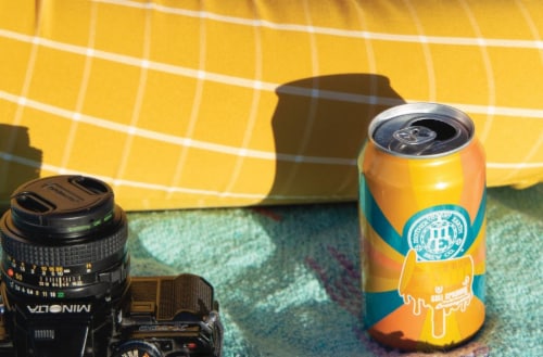 Mother Earth Cali Creamin' Creamsicle Citrus Cream Ale Craft Beer Perspective: left