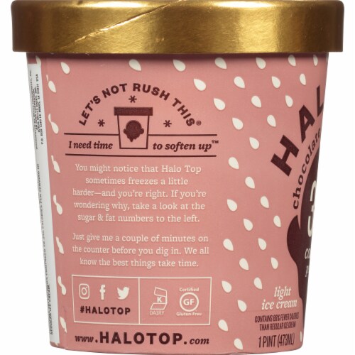 Halo Top® Chocolate Almond Crunch Light Ice Cream Perspective: left