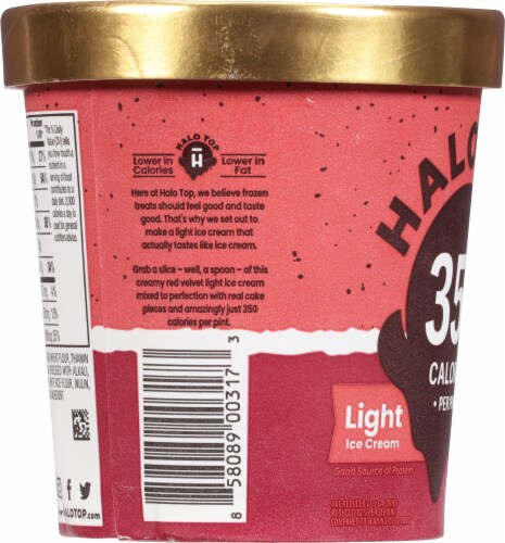 Halo Top® Red Velvet Light Ice Cream Perspective: left