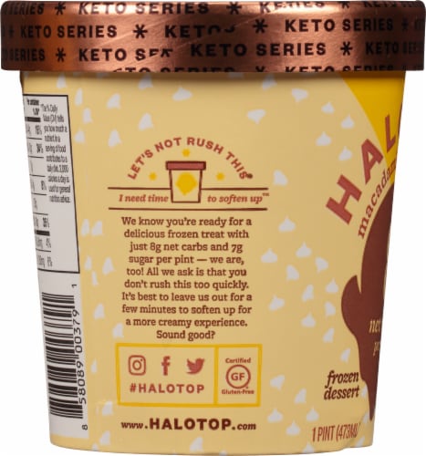 Halo Top Chocolate Chip Cookie Dough Light Ice Cream, 16 fl oz