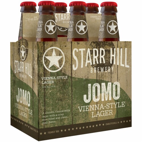 Starr Hill Brewery JOMO Vienna Style Lager Perspective: left