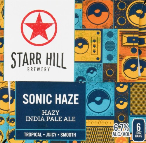 Starr Hill® Brewery Sonic Haze Hazy India Pale Ale Perspective: left