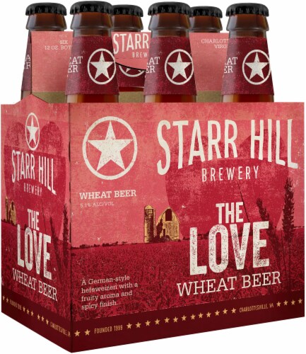 Starr Hill Brewery The Love Wheat Beer Perspective: left