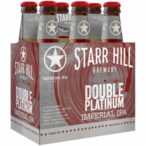 Starr Hill Brewery Double Platinum IPA Perspective: left