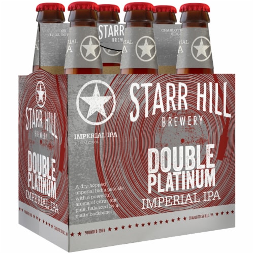 Starr Hill Brewery Double Platinum IPA Perspective: left