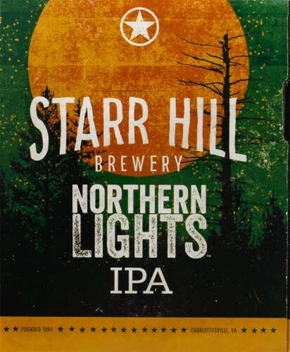 Starr Hill Brewery Northern Lights IPA Perspective: left
