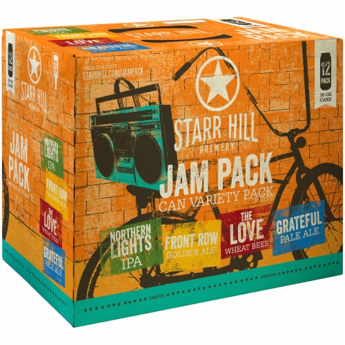 Starr Hill Brewery Jam Pack Variety Pack Beer Perspective: left