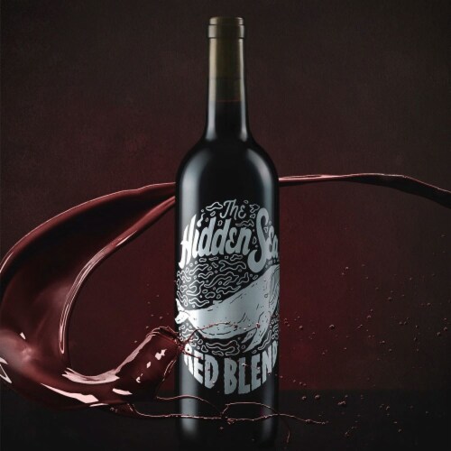 The Hidden Sea Red Blend Australian Wine Perspective: left
