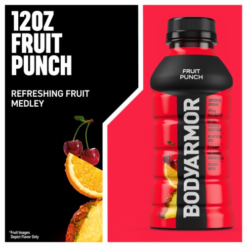 BODYARMOR SuperDrink Fruit Punch Sports Drink Perspective: left
