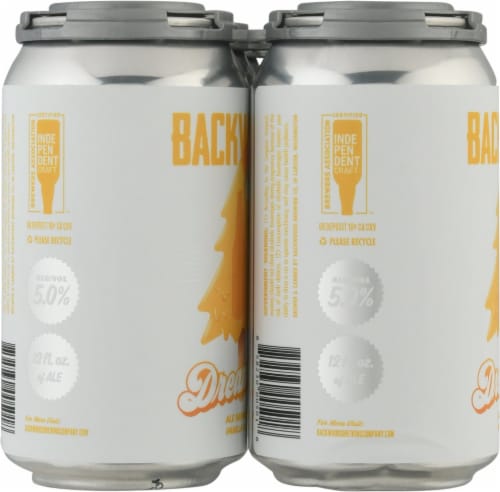 Backwoods Brewing Company Pecan Pie Porter Beer Perspective: left