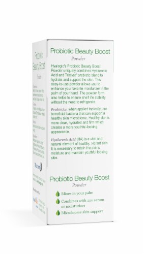 Probiotic Beauty Boost Powder with Hyaluronic Acid Perspective: left