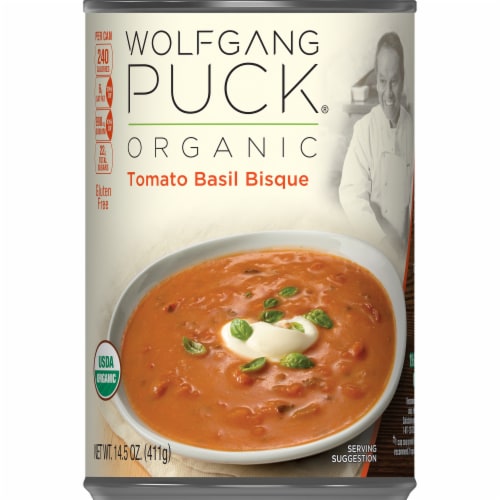 Wolfgang Puck Organic Tomato Basil Bisque Soup Perspective: left
