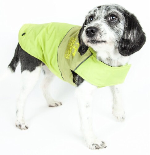 Touchdog Lightening-Shield Waterproof 2-in-1 Convertible Dog Jacket w/ Blackshark technology Perspective: left
