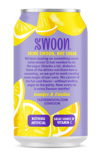 Swoon® Zero Sugar Classic Lemonade Perspective: left