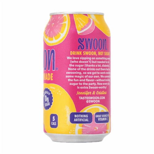 Swoon Zero Sugar Pink Lemonade Perspective: left