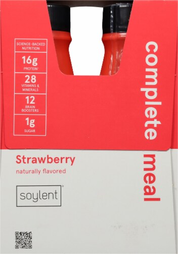 Soylent® Strawberry Ready-to-Drink Meal Perspective: left