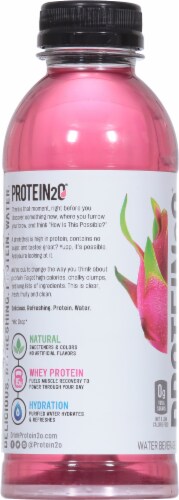 Protein2O Dragonfruit Blackberry Protein Infused Water Perspective: left