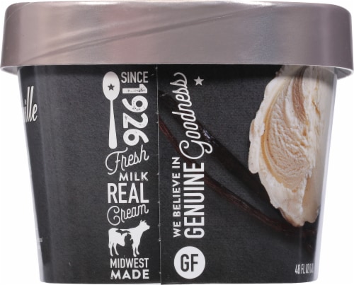Hudsonville Vanilla Bean Ice Cream Tub Perspective: left