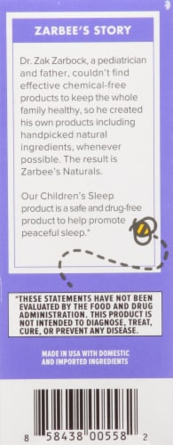 Zarbee's® Naturals Children's Sleep Melatonin Tablets Perspective: left