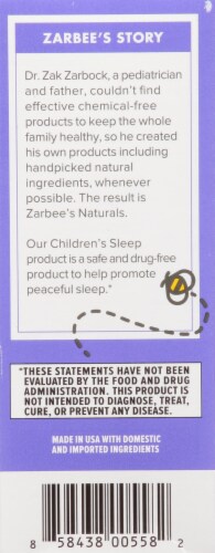 Zarbee's® Naturals Children's Sleep Melatonin Tablets Perspective: left