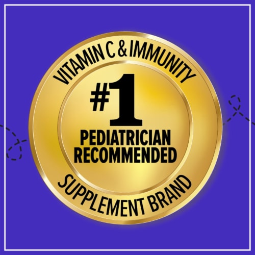Zarbee's Children’s Multivitamin + Immune Gummies, Berry Perspective: left