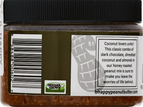 B.Happy Don't Worry Chocolate Coconut Almond Peanut Butter Perspective: left