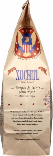 Xochitl® Red White and Blue American Style Corn Tortilla Chips Perspective: left