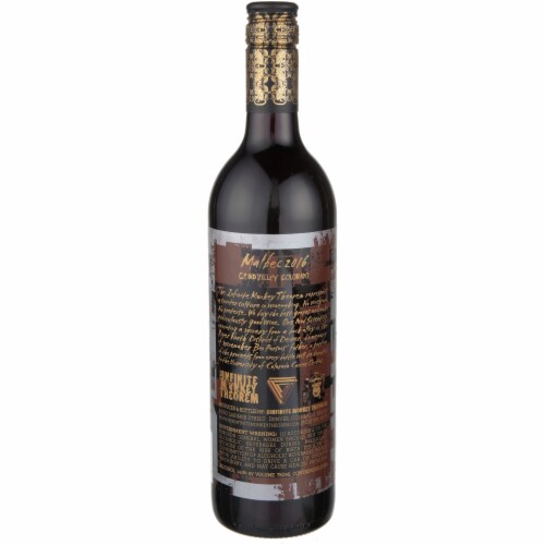 The Infinite Monkey Theor Malbec Colorado Red Wine Perspective: left