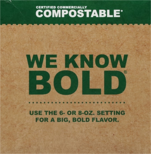 Vermont Coffee Company® Medium Roast Compostable Coffee Pods Perspective: left