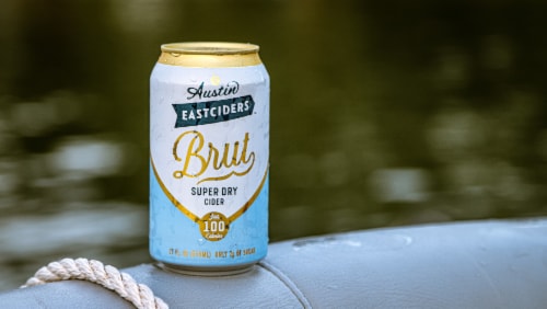 Austin Eastciders Brut Super Dry Cider Perspective: left