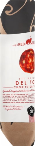 Red Bear Provisions All Natural Del Toro Chorizo Dry Salami Chub Perspective: left