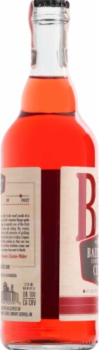 Bauman's Cider Company Loganberry Hard Cider Single Bottle Perspective: left