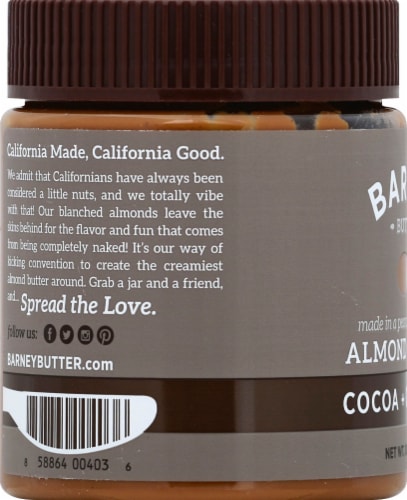 Barney & Co. Cocoa & Coconut Almond Butter Perspective: left