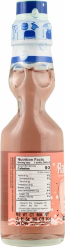 Ramune Strawberry Soda Bottle Perspective: left