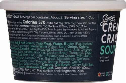 Jimmy's® Famous Seafood Cream of Crab Soup Perspective: left