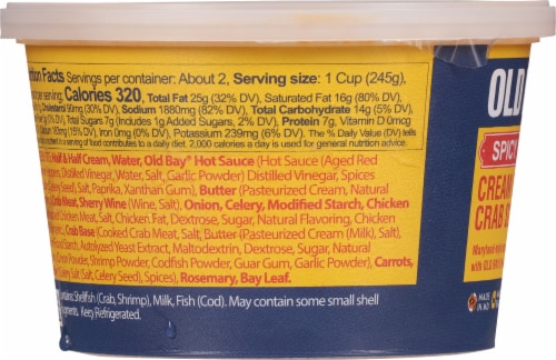 Old Bay® Spicy Cream of Crab Soup Perspective: left