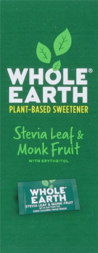 Whole Earth® Sweetener Co Stevia Leaf & Monk Fruit Natural Sweetener Blend Packets Perspective: left