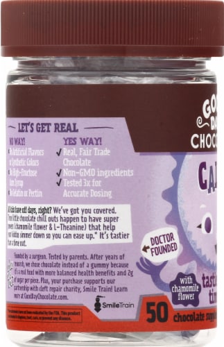 Good Day Chocolate® Calm Supplement Perspective: left