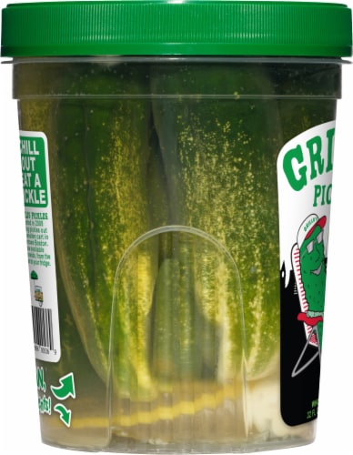 Grillo's Pickles® Half Sours Whole Pickles Perspective: left