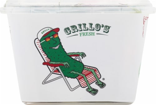 Grillo’s Pickles Hot Classic Dill Spears Perspective: left