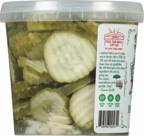 Grillo's® Classic Dill Pickle Chips Perspective: left