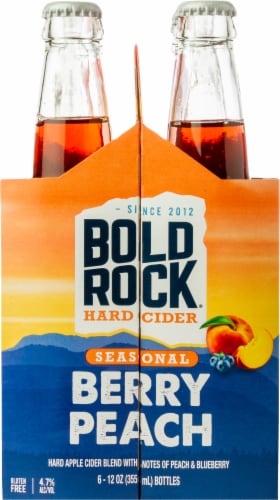 Bold Rock® Seasonal Berry Peach Hard Cider Perspective: left