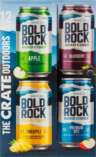 Bold Rock The Crate Outdoors Hard Cider Variety Pack Perspective: left