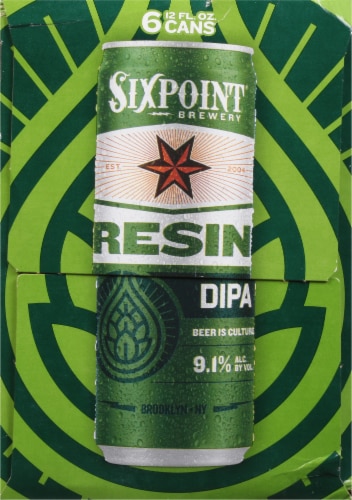 Sixpoint Resin IIPA Beer Perspective: left