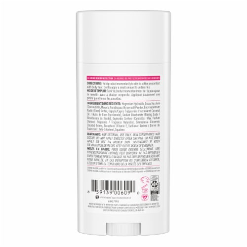 Schmidt's Rose & Vanilla Aluminum Free Natural Deodorant Perspective: left