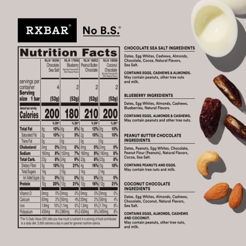 RXBAR® Protein Bars Variety Pack Perspective: left