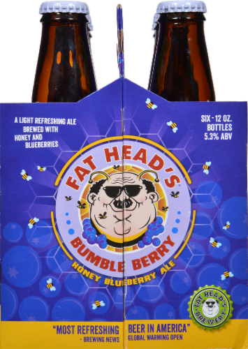 Fat Head's Bumble Berry Honey Blueberry Ale Perspective: left